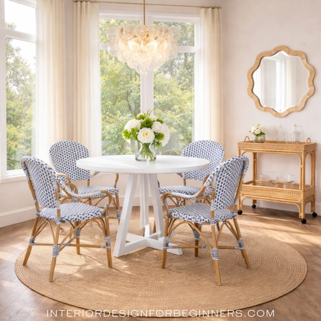 coastal breakfast nook dupes