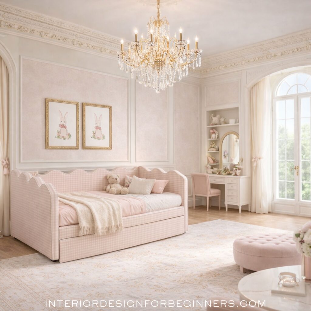 pink trundle bedroom for girls (2)