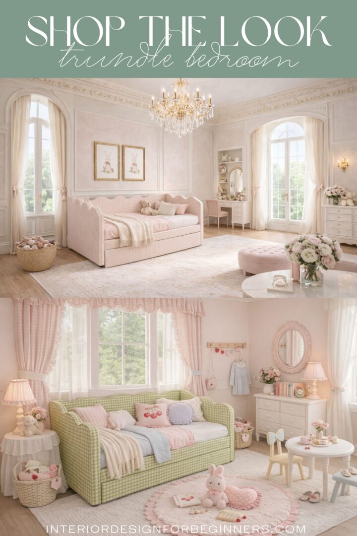 Shop The Look: Trundle Bedroom For Girls - Interior Design for Beginners